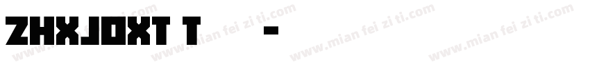 zhxjoxt t字体字体转换